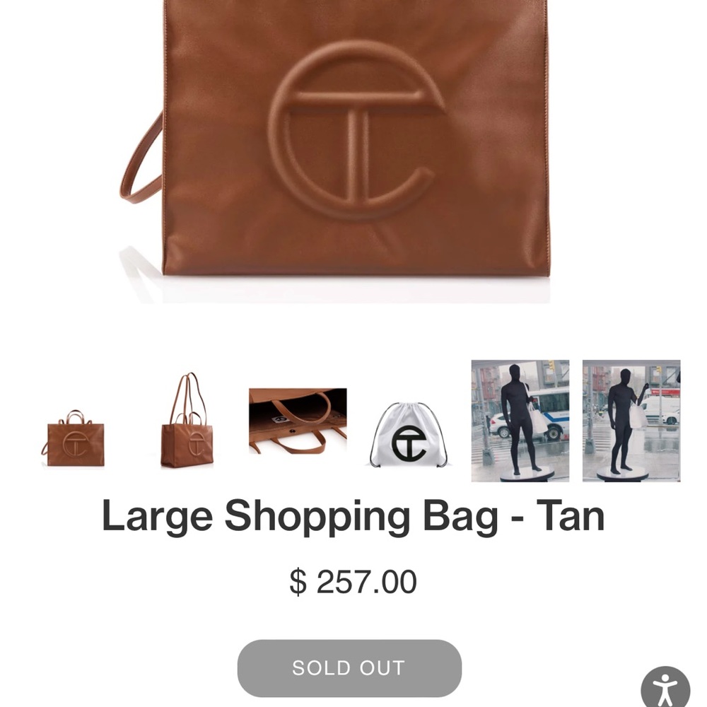 Authentic Tan Large Telfar - Picture 9 of 9